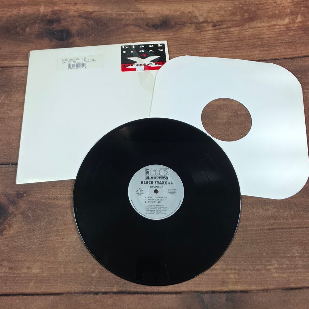 Night Club Records Black Traxx #4 EP 12" Vinyl Black Good Chicago House 1993